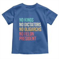 No Kings Toddler T Shirt Retro Resistance