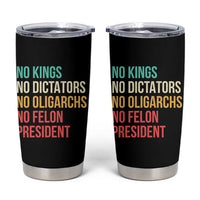 No Kings Tumbler Cup Retro Resistance