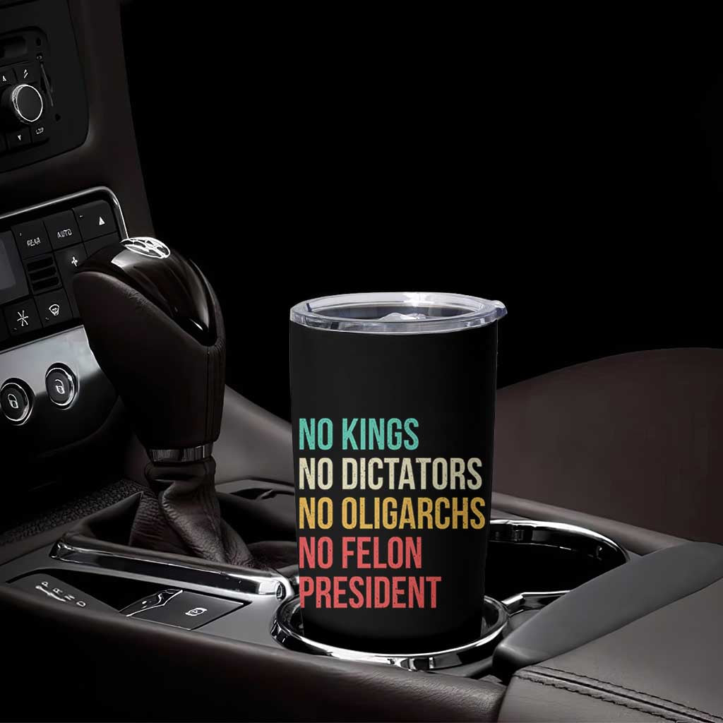 No Kings Tumbler Cup Retro Resistance