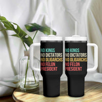 No Kings Tumbler With Handle Retro Resistance