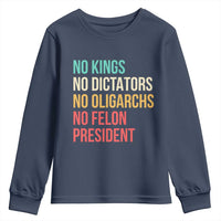 No Kings Youth Sweatshirt Retro Resistance