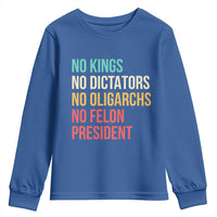 No Kings Youth Sweatshirt Retro Resistance