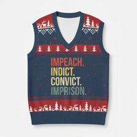 Impeach Indict Convict Imprison V-Neck Knit Sweater Vest Subtle FDT