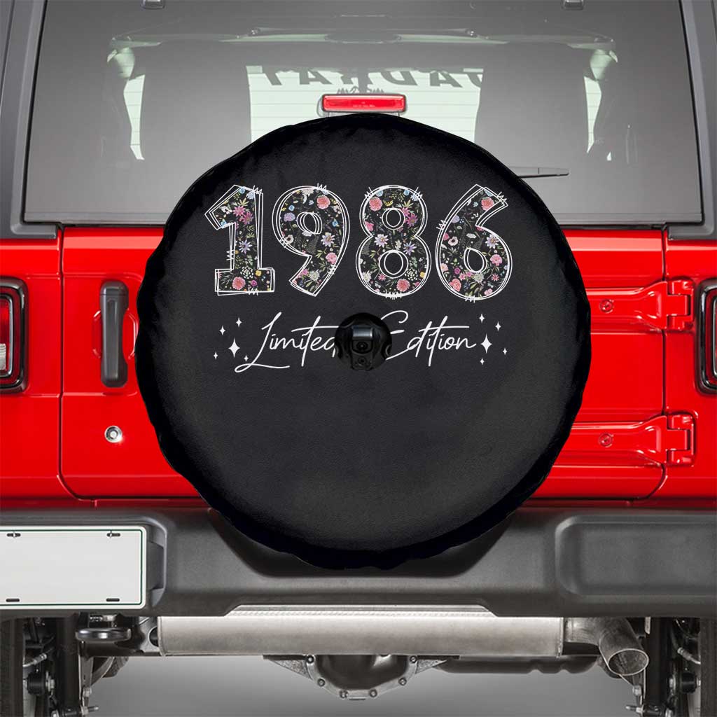 40th Birthday Spare Tire Cover Floral 1986 40 Year Old Birthday Gifts For Women