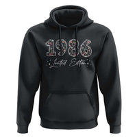 40th Birthday Hoodie Floral 1986 40 Year Old Birthday Gifts For Women