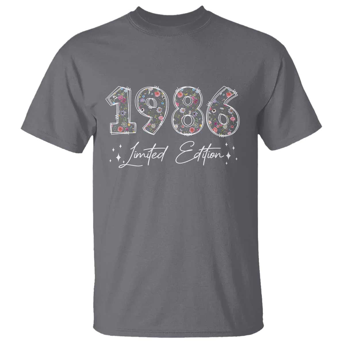 40th Birthday T Shirt Floral 1986 40 Year Old Birthday Gifts For Women