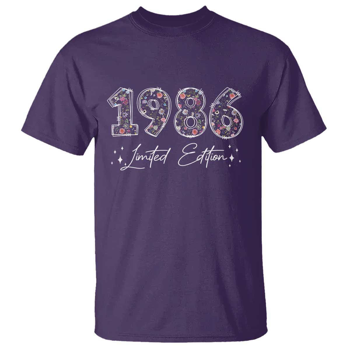 40th Birthday T Shirt Floral 1986 40 Year Old Birthday Gifts For Women