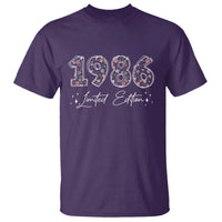 40th Birthday T Shirt Floral 1986 40 Year Old Birthday Gifts For Women