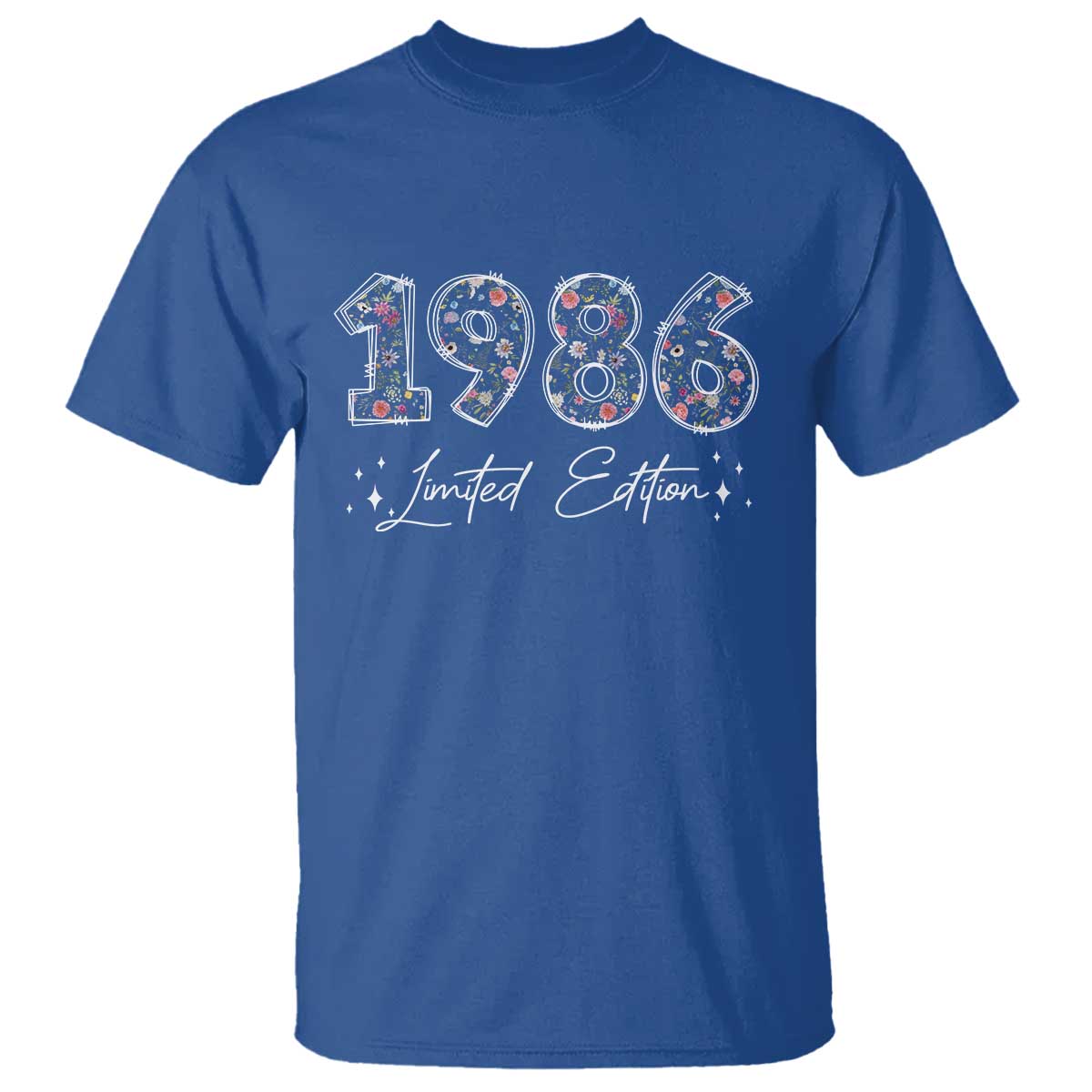 40th Birthday T Shirt Floral 1986 40 Year Old Birthday Gifts For Women