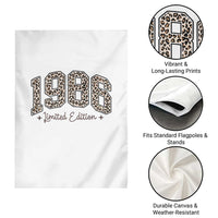1986 Retro Birthday Garden Flag 40 Year Old Leopard 40th Birthday Gifts For Women