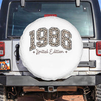 1986 Retro Birthday Spare Tire Cover 40 Year Old Leopard 40th Birthday Gifts For Women