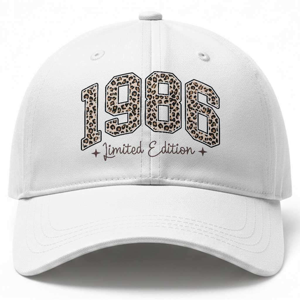 1986 Retro Birthday Baseball Cap 40 Year Old Leopard 40th Birthday Gifts For Women