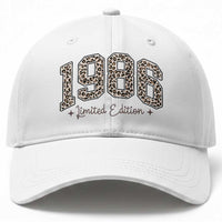 1986 Retro Birthday Baseball Cap 40 Year Old Leopard 40th Birthday Gifts For Women