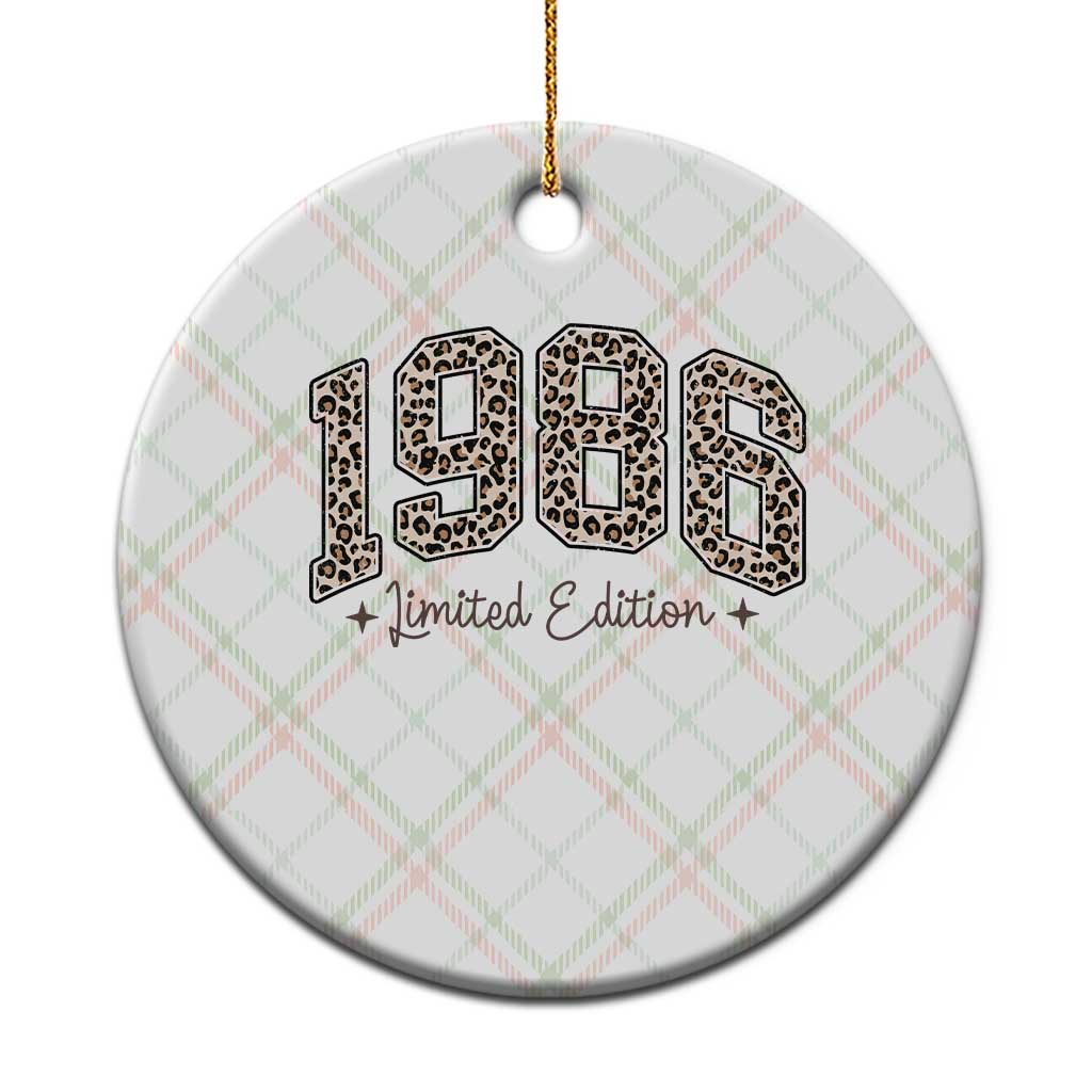 1986 Retro Birthday Ceramic Ornament 40 Year Old Leopard 40th Birthday Gifts For Women