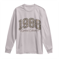 1986 Retro Birthday Long Sleeve Shirt 40 Year Old Leopard 40th Birthday Gifts For Women