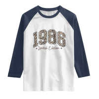 1986 Retro Birthday Raglan Shirt 40 Year Old Leopard 40th Birthday Gifts For Women