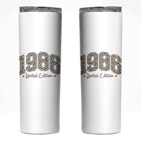 1986 Retro Birthday Skinny Tumbler 40 Year Old Leopard 40th Birthday Gifts For Women