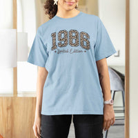 1986 Retro Birthday T Shirt For Women 40 Year Old Leopard 40th Birthday Gifts For Women
