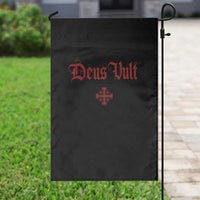 Catholic Knights Templar Cross Garden Flag Crusader Deus Vult