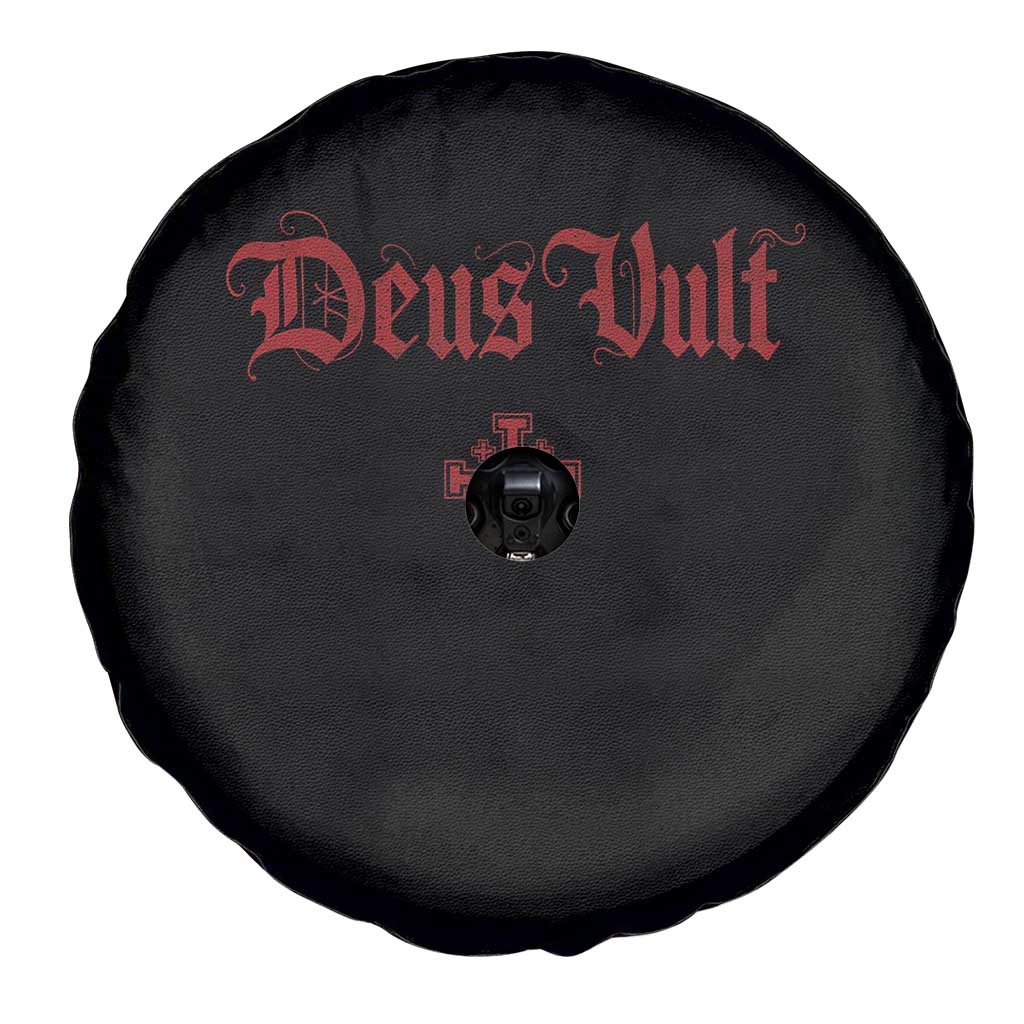 Catholic Knights Templar Cross Spare Tire Cover Crusader Deus Vult