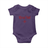 Catholic Knights Templar Cross Baby Onesie Crusader Deus Vult