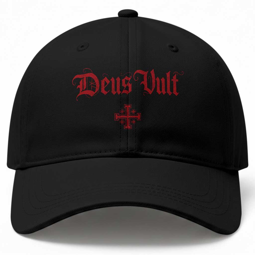 Catholic Knights Templar Cross Baseball Cap Crusader Deus Vult