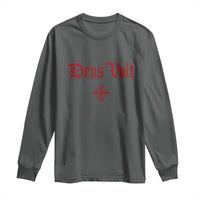 Catholic Knights Templar Cross Long Sleeve Shirt Crusader Deus Vult