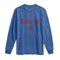 Catholic Knights Templar Cross Long Sleeve Shirt Crusader Deus Vult