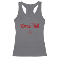 Catholic Knights Templar Cross Racerback Tank Top Crusader Deus Vult
