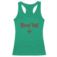 Catholic Knights Templar Cross Racerback Tank Top Crusader Deus Vult
