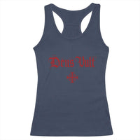 Catholic Knights Templar Cross Racerback Tank Top Crusader Deus Vult