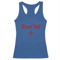 Catholic Knights Templar Cross Racerback Tank Top Crusader Deus Vult