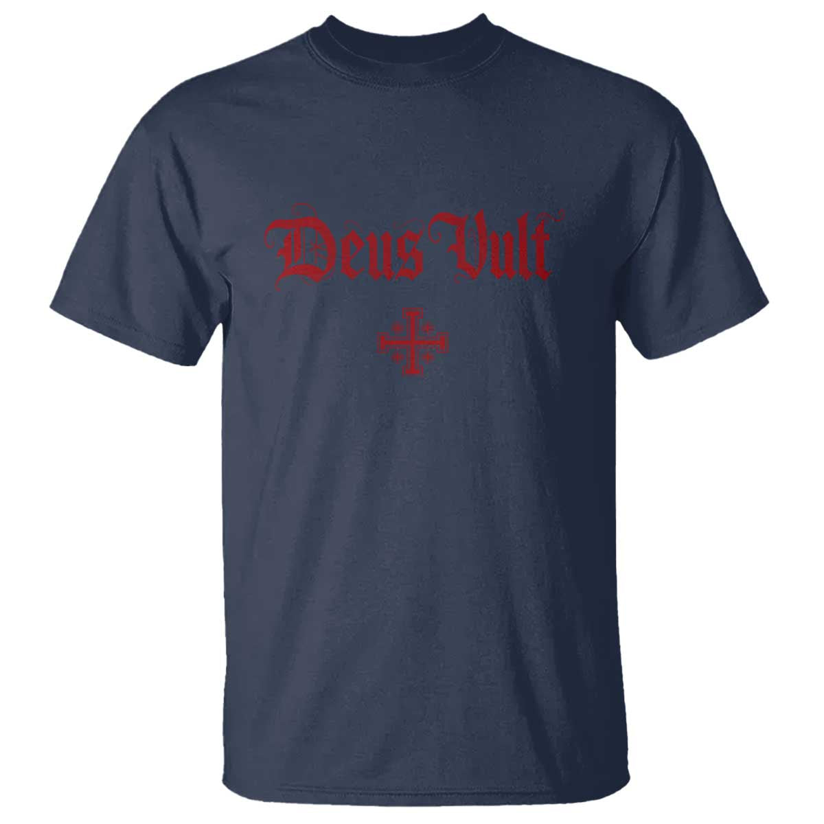 Catholic Knights Templar Cross T Shirt Crusader Deus Vult