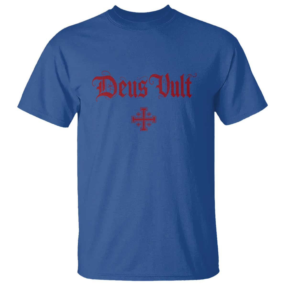 Catholic Knights Templar Cross T Shirt Crusader Deus Vult