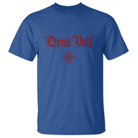 Catholic Knights Templar Cross T Shirt Crusader Deus Vult