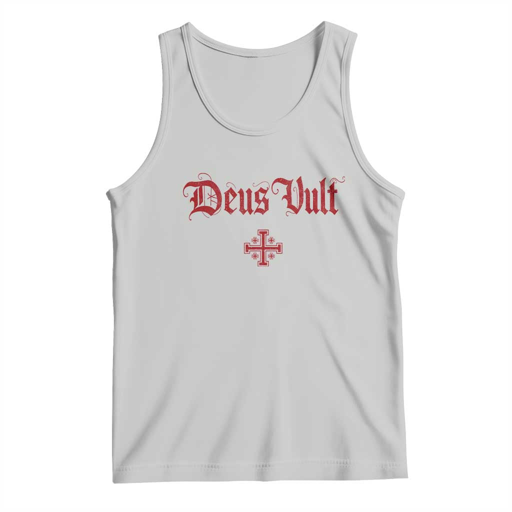 Catholic Knights Templar Cross Tank Top Crusader Deus Vult