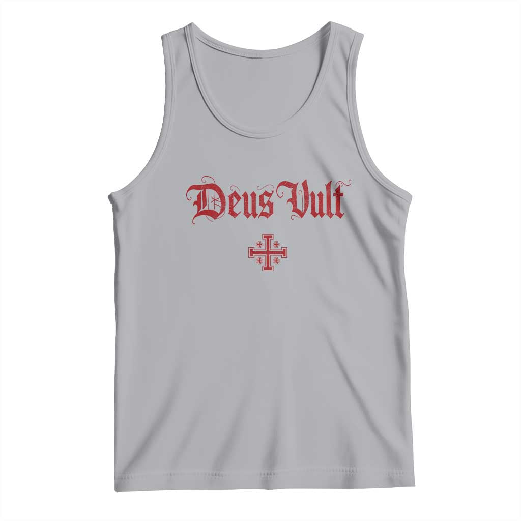 Catholic Knights Templar Cross Tank Top Crusader Deus Vult