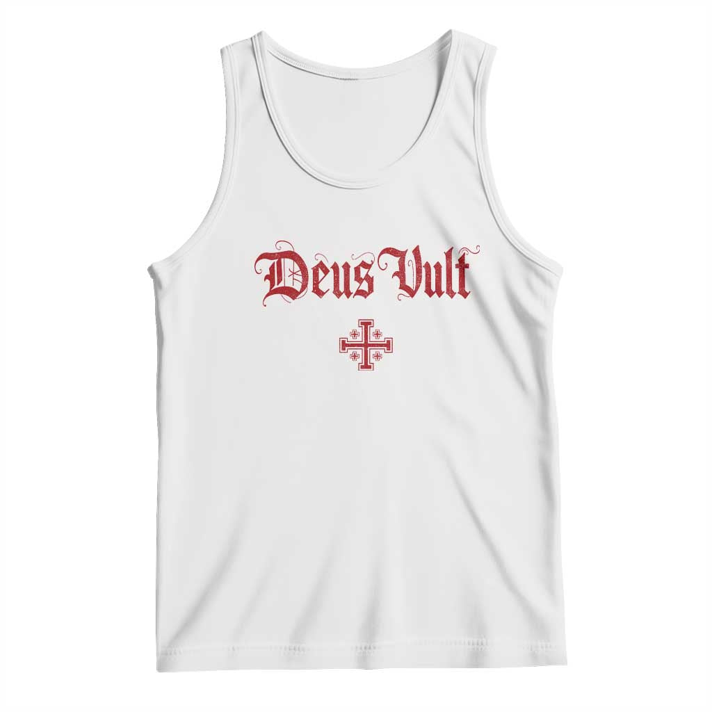 Catholic Knights Templar Cross Tank Top Crusader Deus Vult