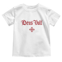Catholic Knights Templar Cross Toddler T Shirt Crusader Deus Vult