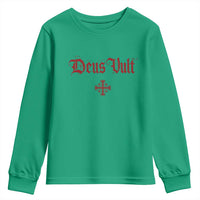 Catholic Knights Templar Cross Youth Sweatshirt Crusader Deus Vult