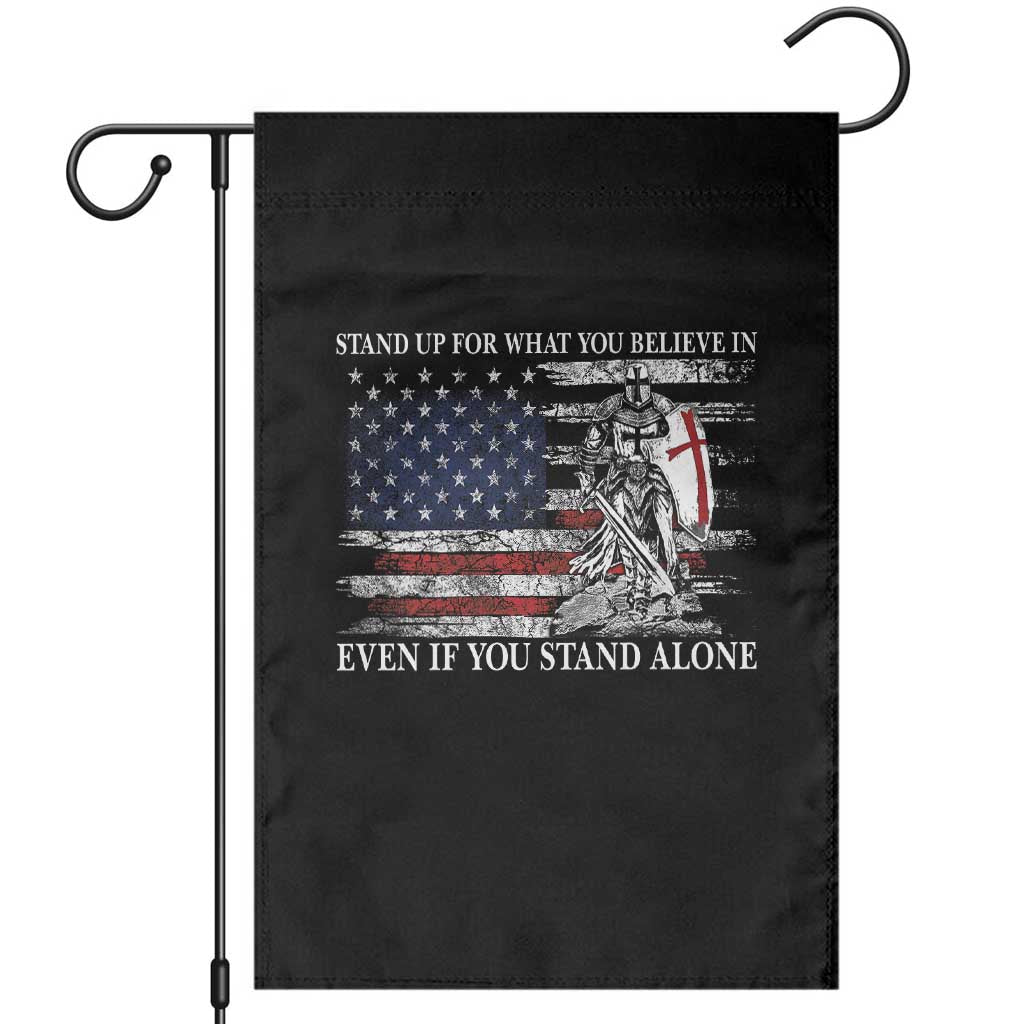 Catholic Knight Templar Garden Flag American Flag Crusader Cross