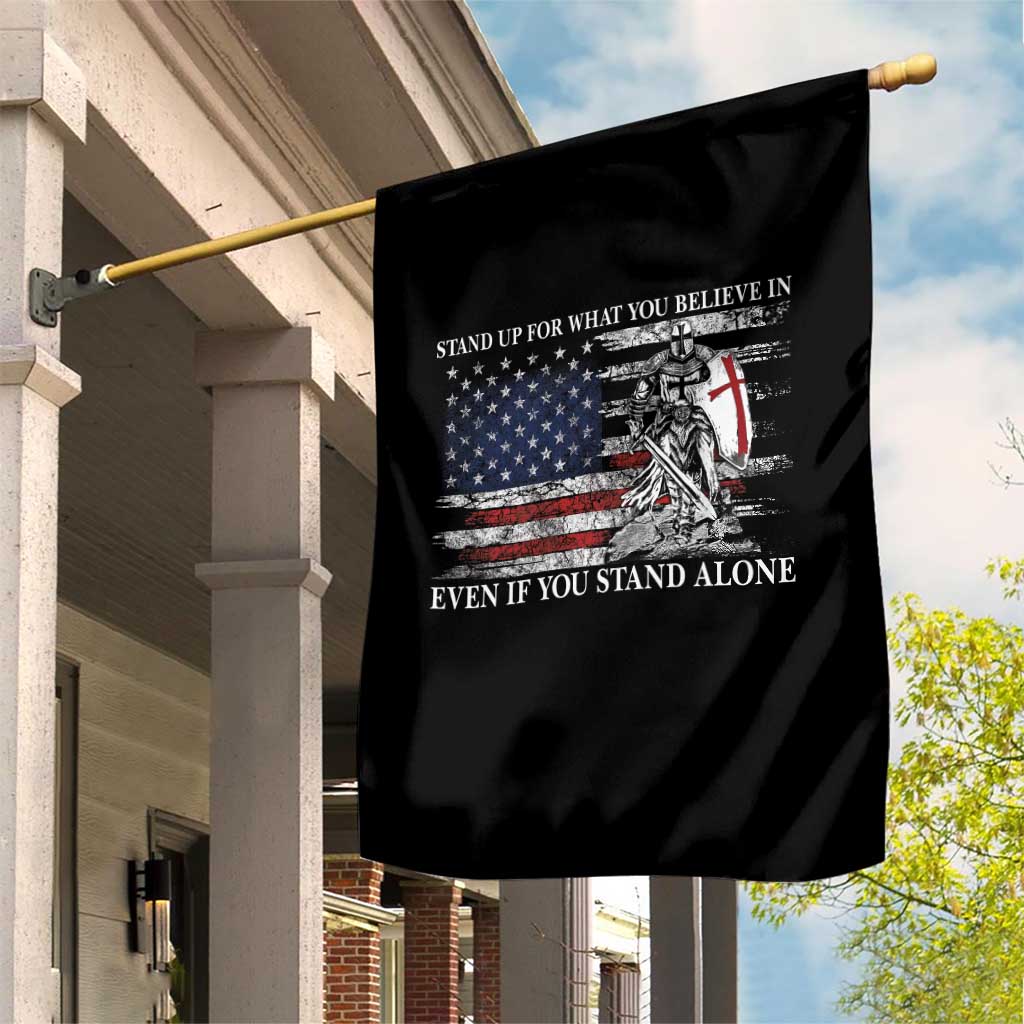 Catholic Knight Templar Garden Flag American Flag Crusader Cross