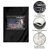 Catholic Knight Templar Garden Flag American Flag Crusader Cross