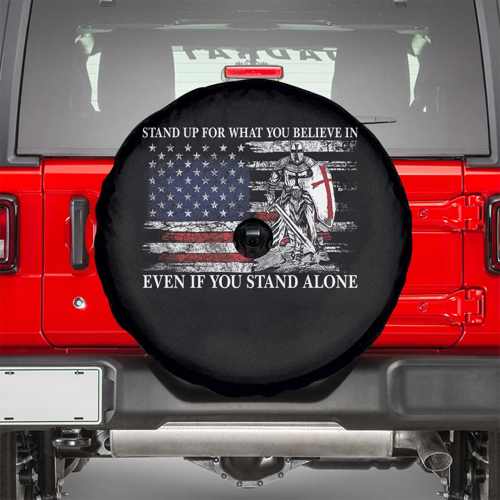 Catholic Knight Templar Spare Tire Cover American Flag Crusader Cross