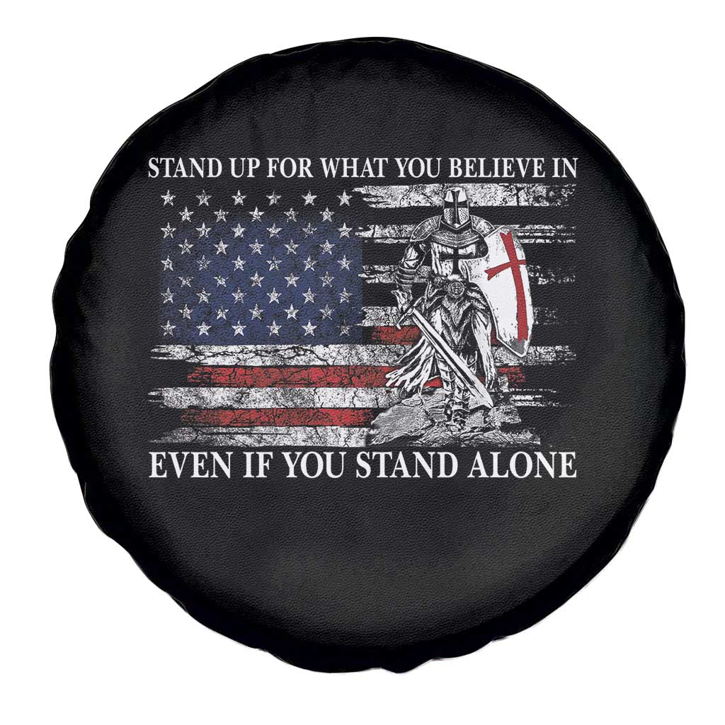 Catholic Knight Templar Spare Tire Cover American Flag Crusader Cross