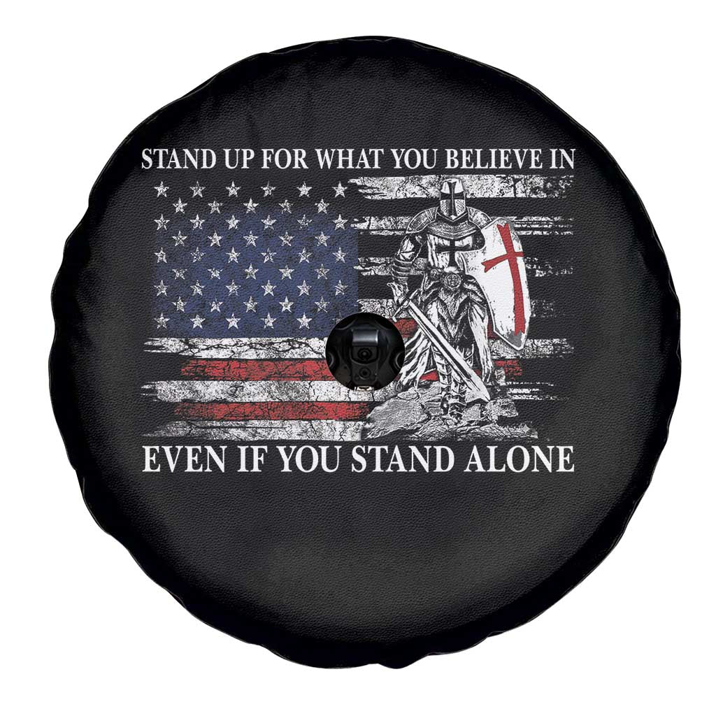 Catholic Knight Templar Spare Tire Cover American Flag Crusader Cross