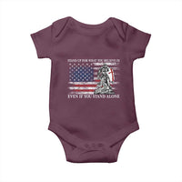 Catholic Knight Templar Baby Onesie American Flag Crusader Cross