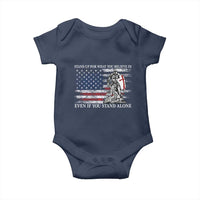 Catholic Knight Templar Baby Onesie American Flag Crusader Cross