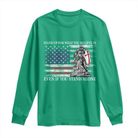 Catholic Knight Templar Long Sleeve Shirt American Flag Crusader Cross