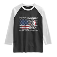 Catholic Knight Templar Raglan Shirt American Flag Crusader Cross
